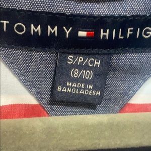 Button up tommy hilfigure kids 7/8